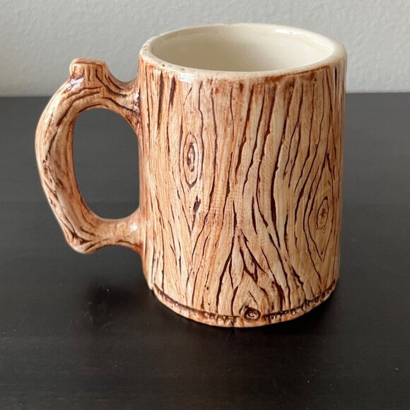Treasure Craft Tree Trunk Death Valley Souvenir Coffee Mug Vintage 1960s - Picture 5 of 7